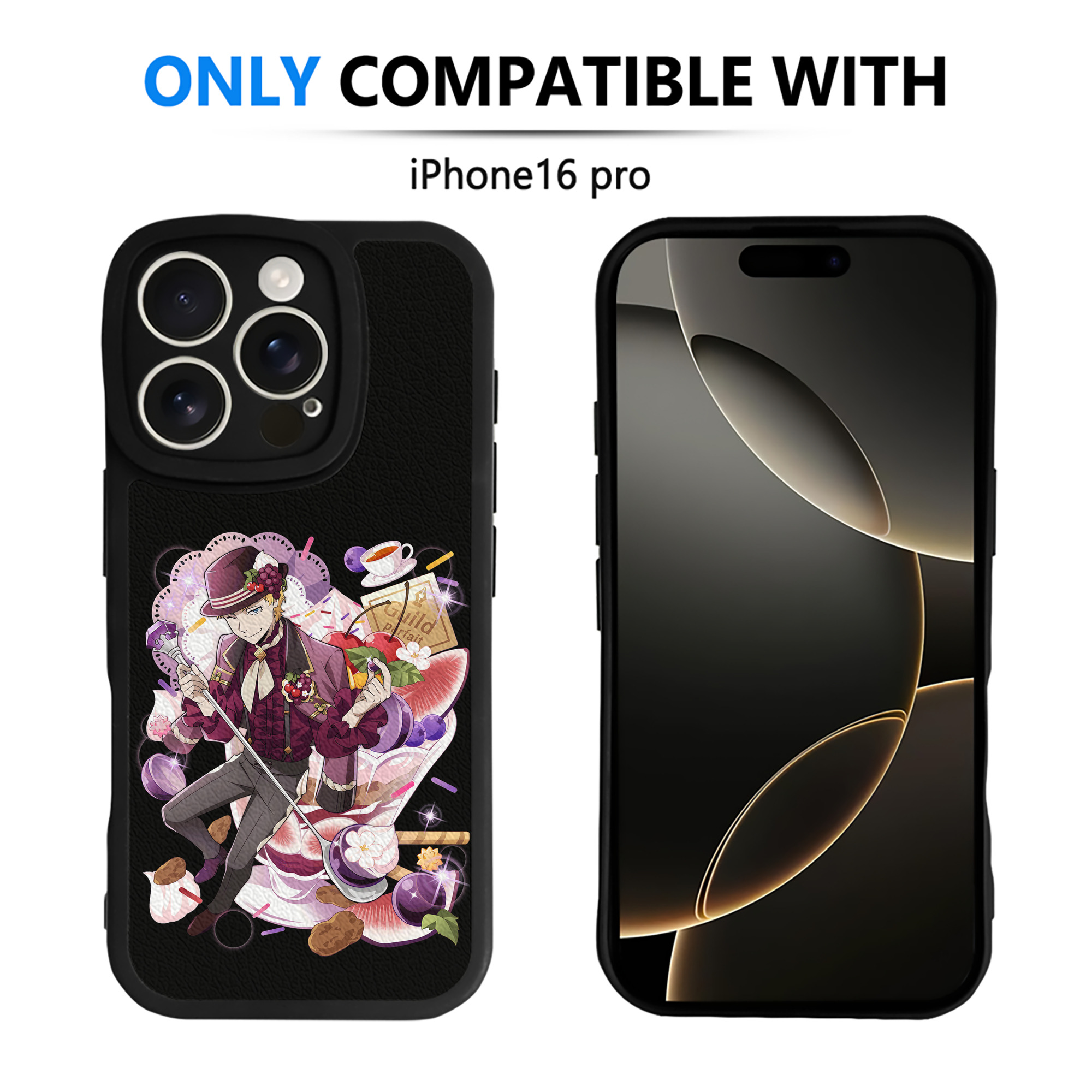 （画像用） 文豪ストレイドッグス Bungo Stray Dogs 【iPhone 16シリーズ対応】シリコンスマホケース（レザー調） 材質：シリコン